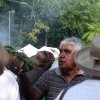 Uncle Ivan Wellington at Smoking Ceremony, Appin Massacre Memorial, 2013